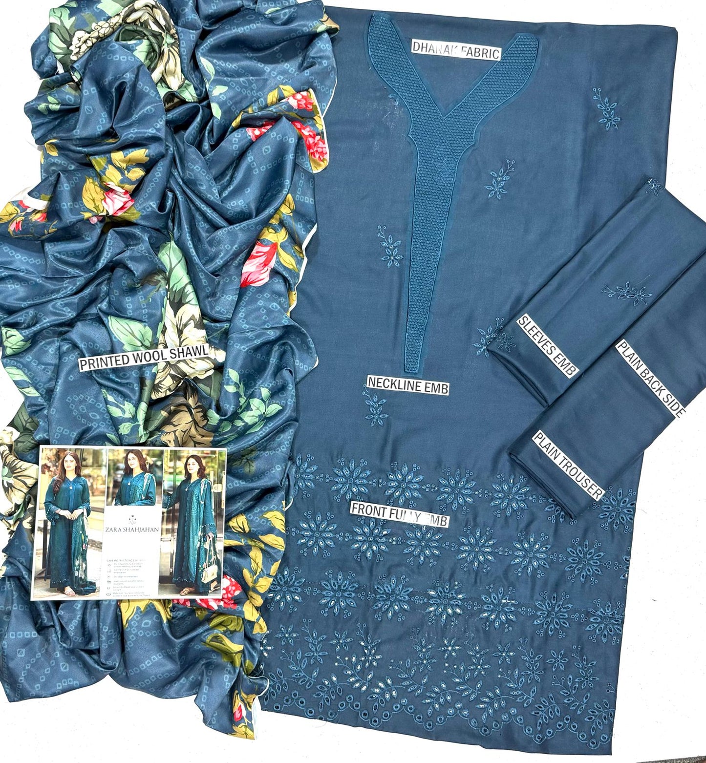 Coco by Zara shahjahan Most luxury article arrived in Dhanak fabric