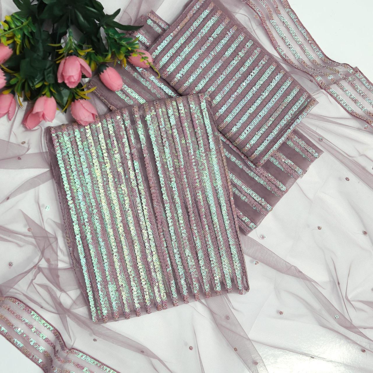 Luxury Party wear collection heavy sequins embroidery dress