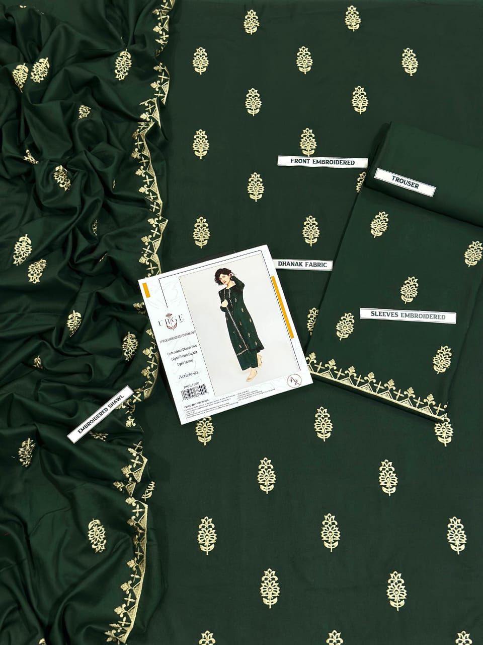 *BRAND NAME : URGE*_
CATEGORY : DHANAK 3PC Embroidered*