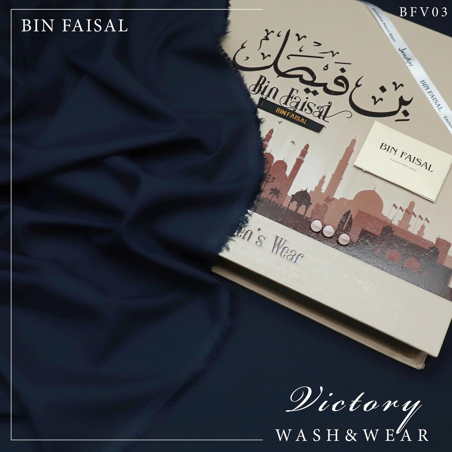 Bin Faisal 100% original luxury Victory wash & wear