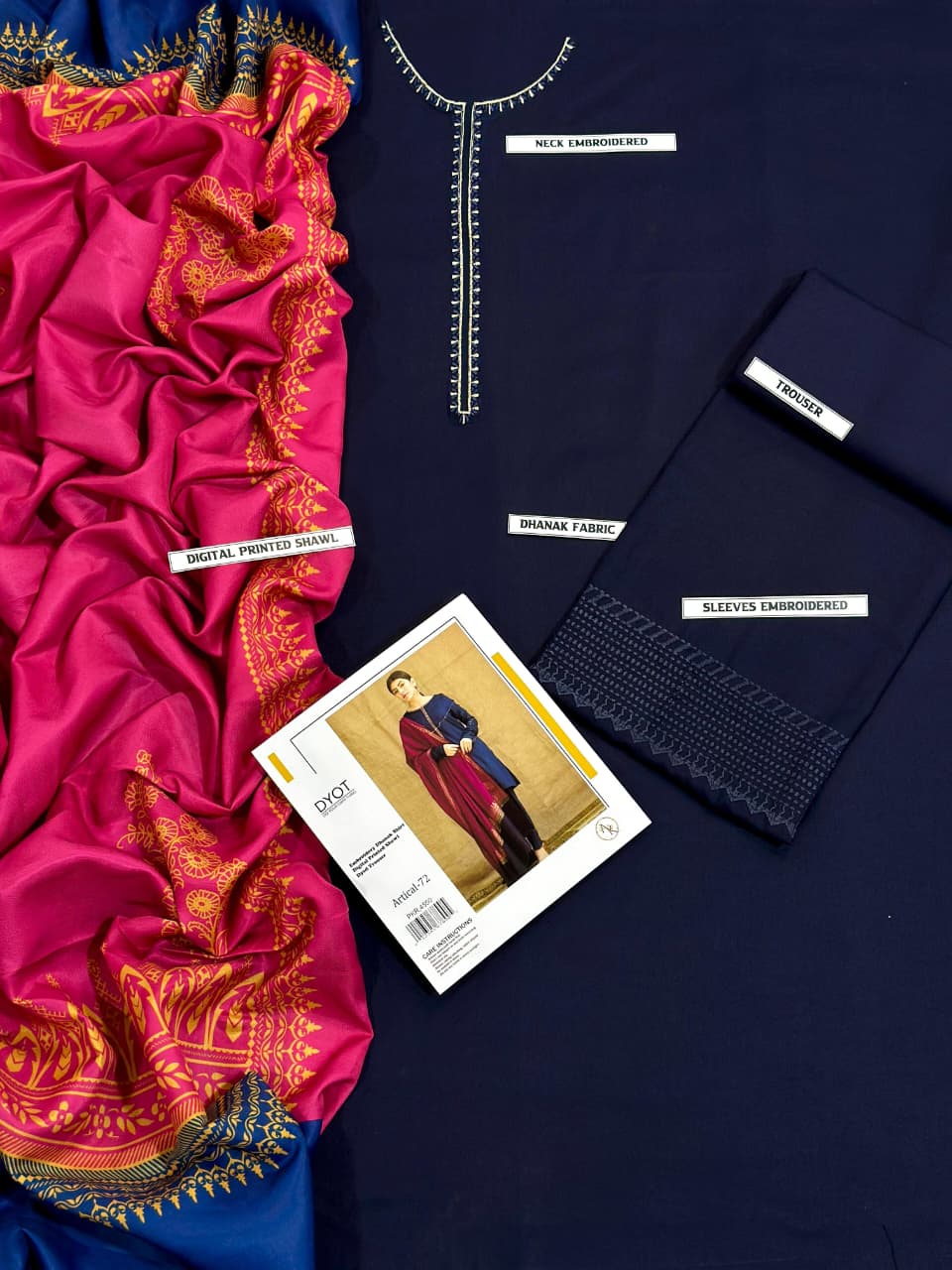 *BRAND NAME : URGE*_
CATEGORY : DHANAK 3PC Embroidered*