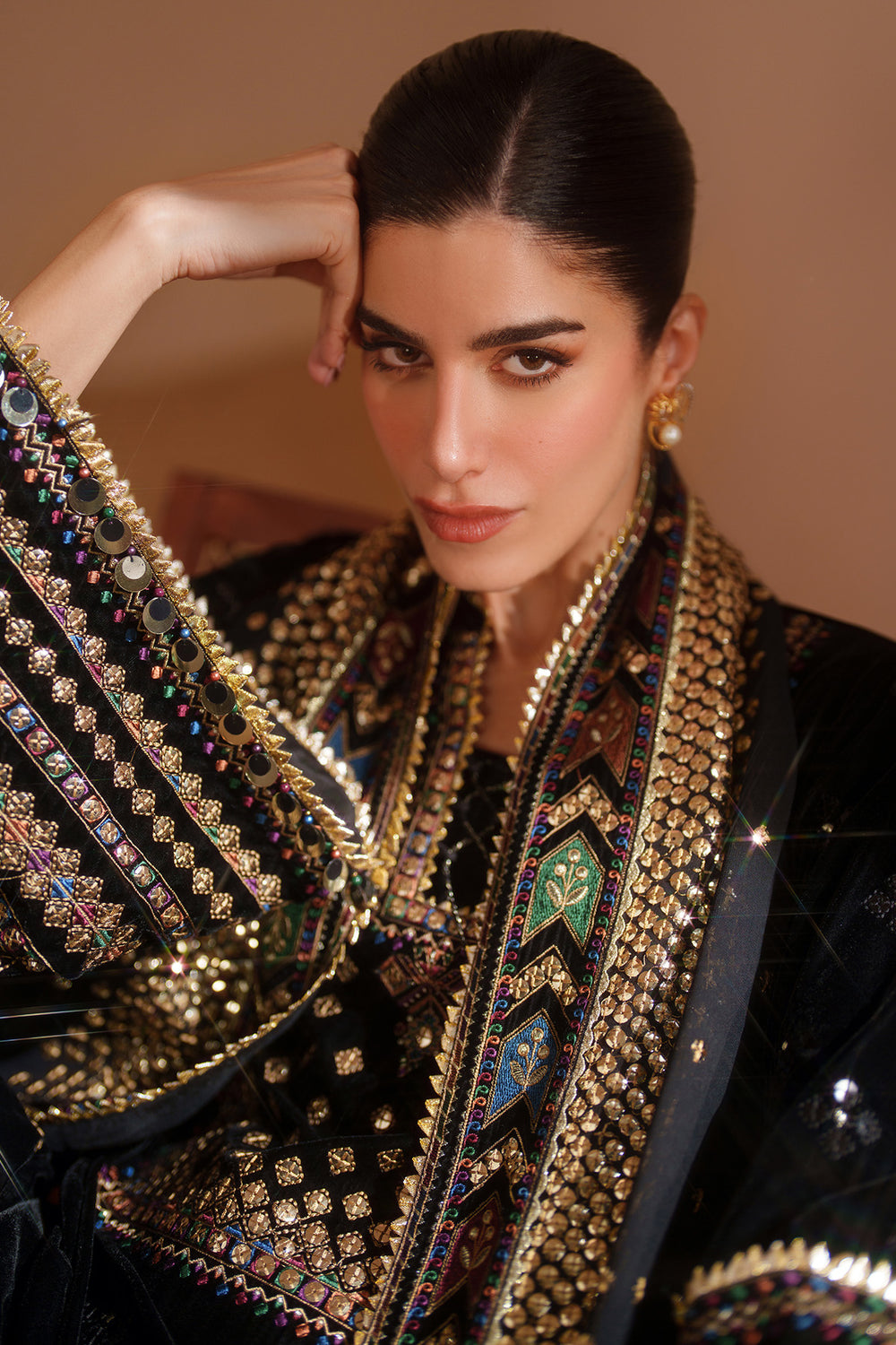 Jazmin Most luxurious article arrived in lawn 90/88 with fully embroided work ready to wear shawl