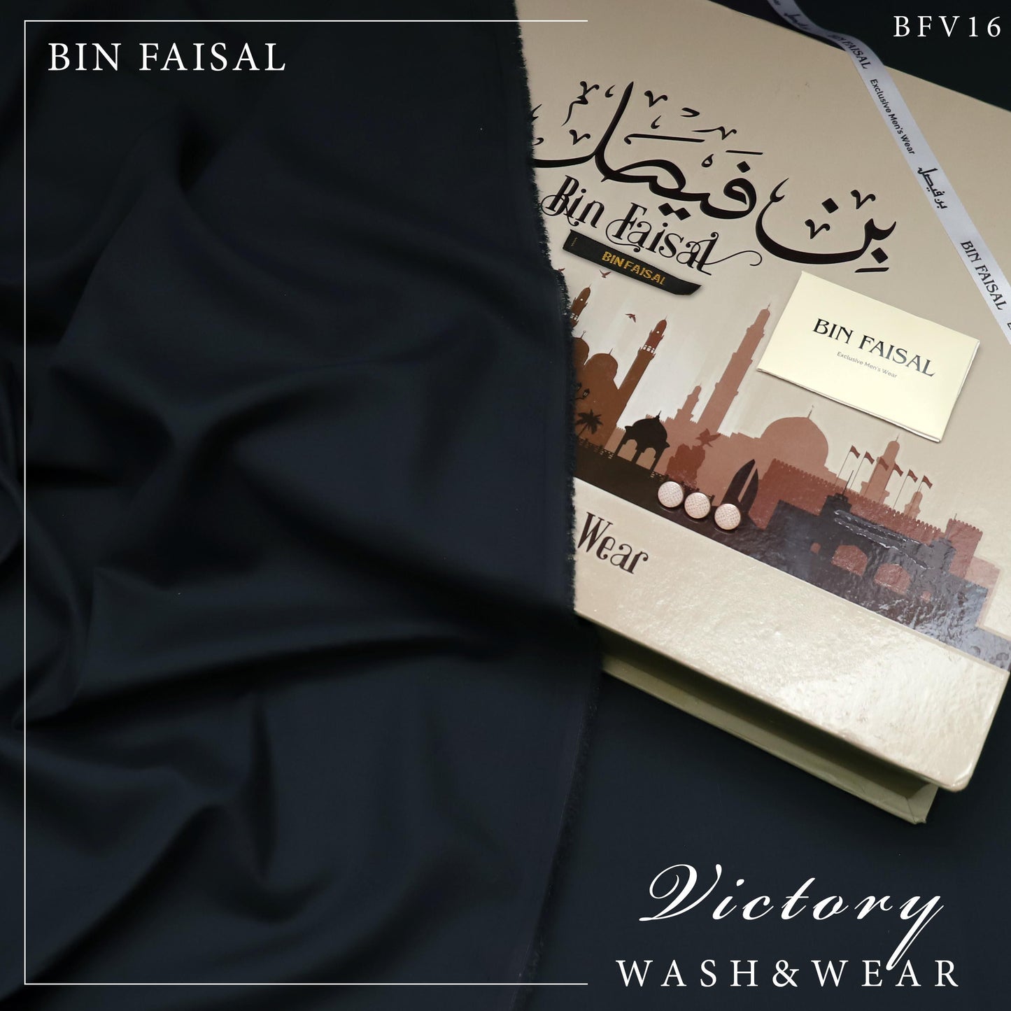 Bin Faisal 100% original luxury Victory wash & wear