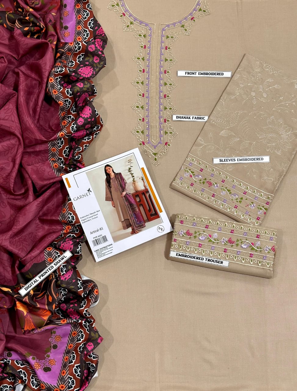 *BRAND NAME : URGE*_
CATEGORY : DHANAK 3PC Embroidered*