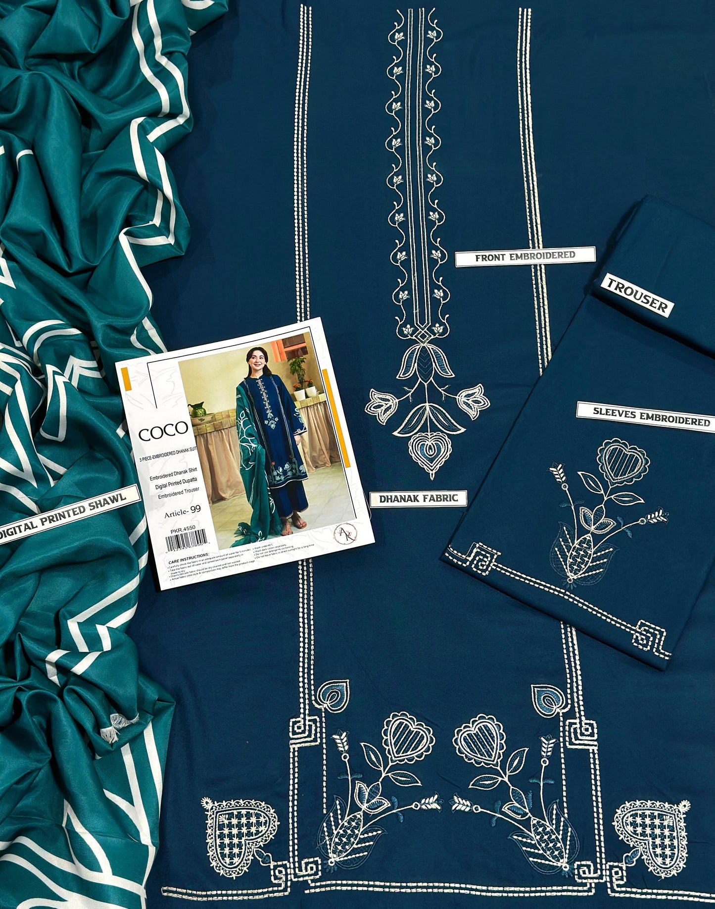 *BRAND NAME : URGE*_
CATEGORY : DHANAK 3PC Embroidered*