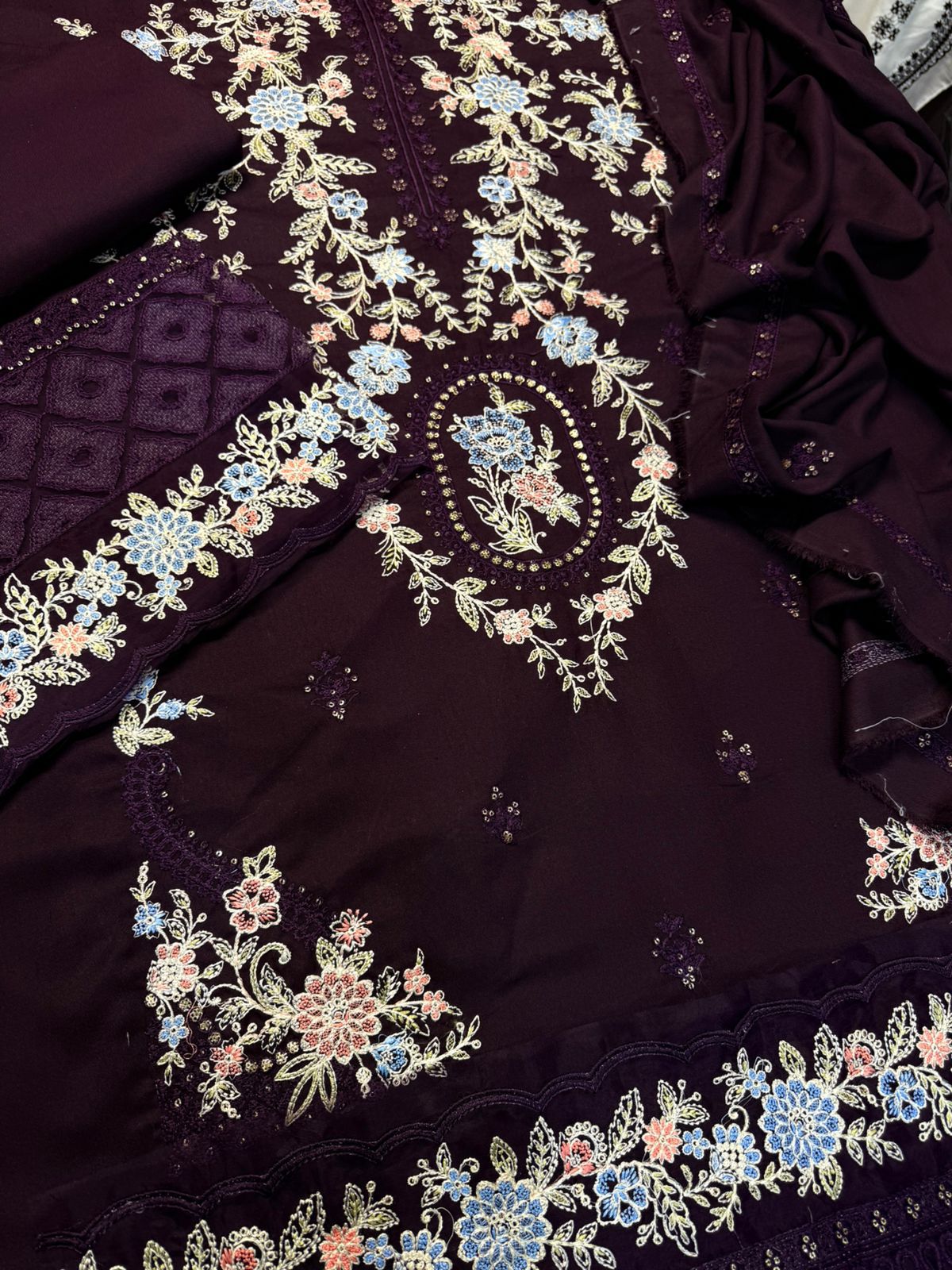 MARIA B* 3pc Wedding Winter Collection 
CODE#7284