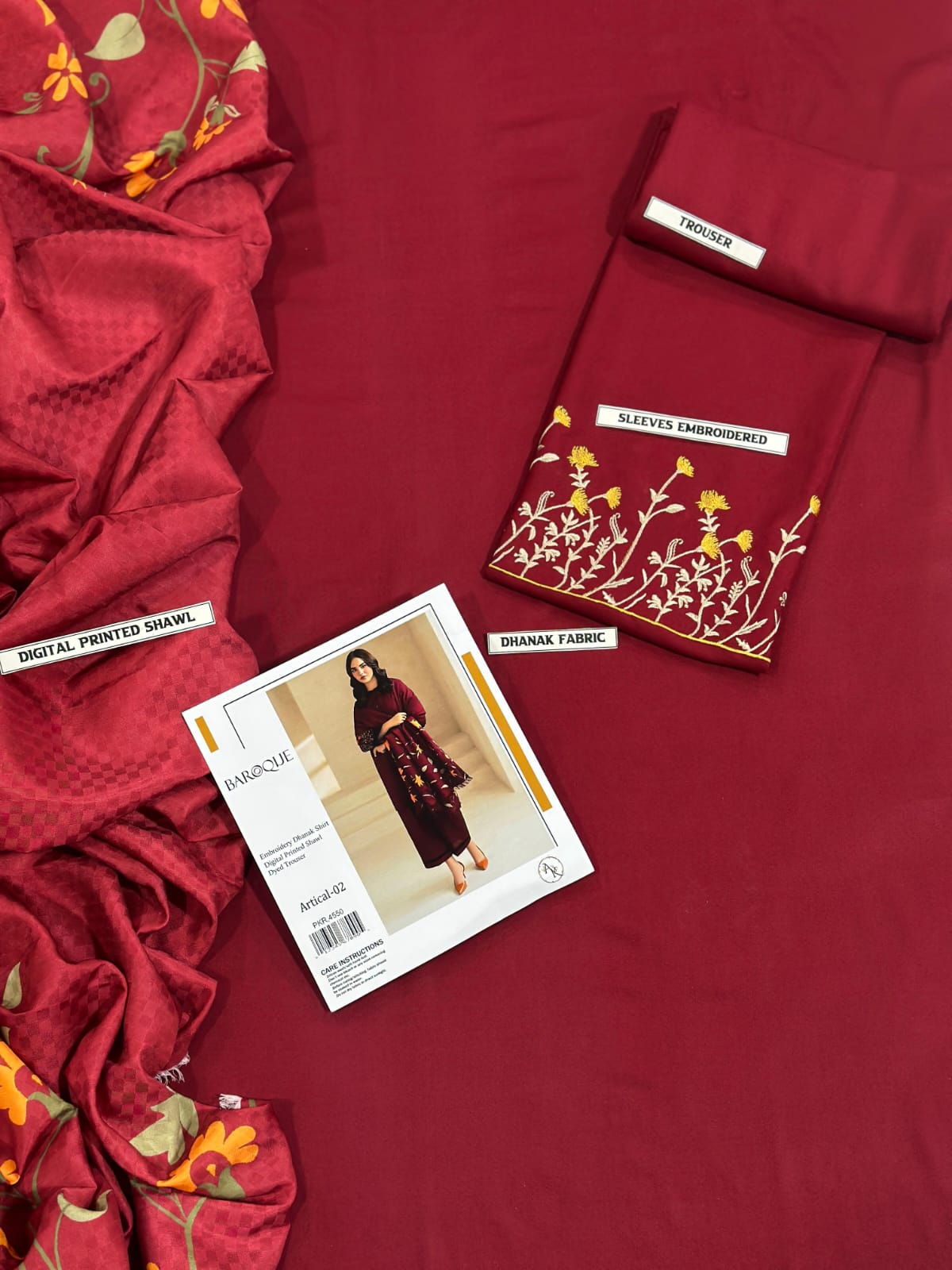 *BRAND NAME : URGE*_
CATEGORY : DHANAK 3PC Embroidered*