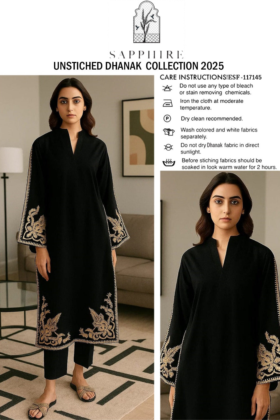 Two Piece*  
Code:313
**100% FULL DYED Premium DHANAK