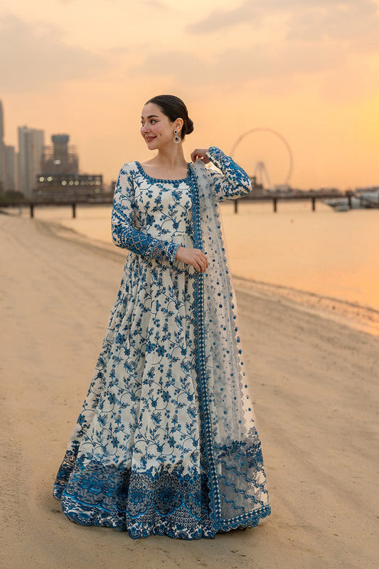 Faiza saqlain summer collection hit Code e on Fine Quality Lawn with Chiffon Emb Dopatta*