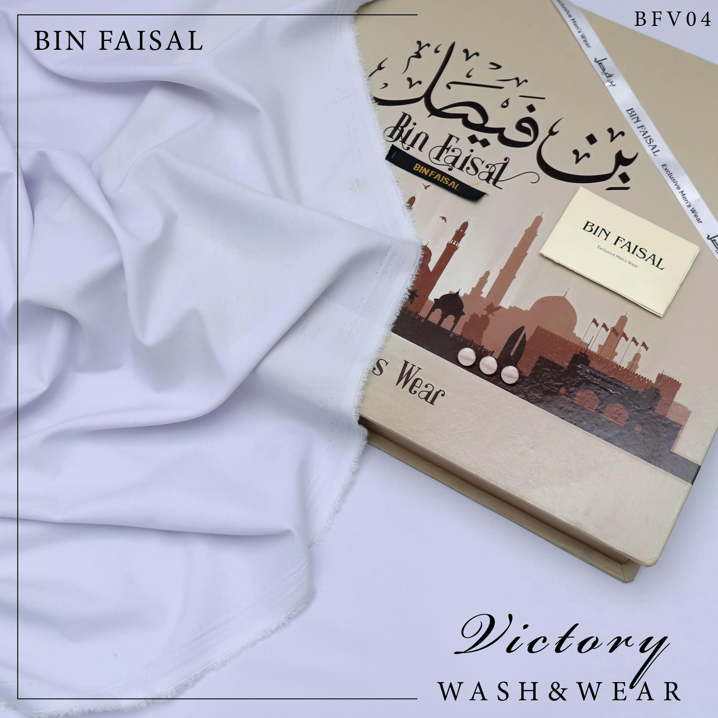 Bin Faisal 100% original luxury Victory wash & wear