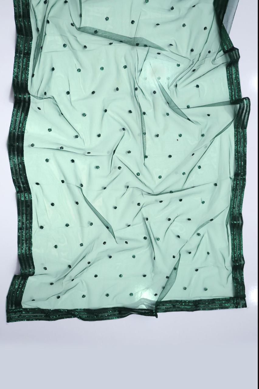 Luxury Party wear collection heavy sequins embroidery dress