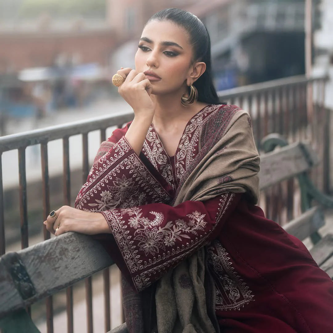 IZEL 3PC LAWN 90/88 AIR-JET UNSTITCHED EMBROIDERED SHIRT WITH TROUSER AND MONARK DUPATTA