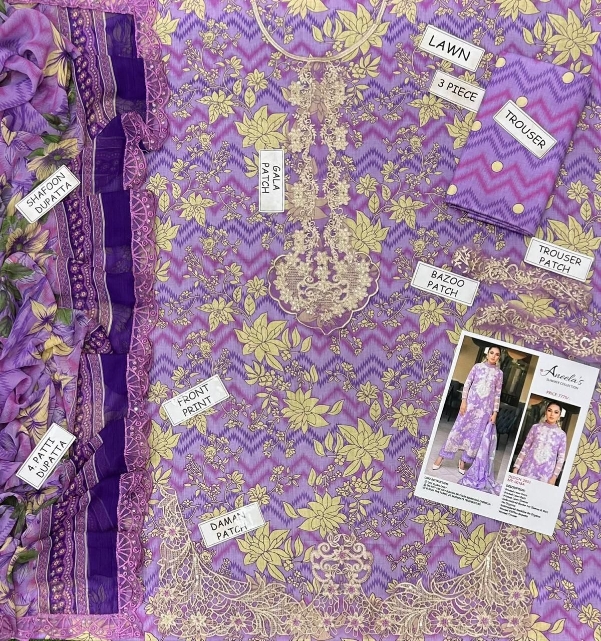 Lawn collection 2026
*Iznik MOST DEMANDING EDITION*
*03PCS UNSTITCHED SUIT*
*FABRIC Digtal printed lawn90/88*