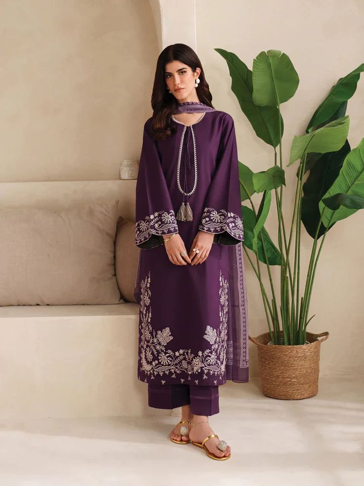 GARNET 3PCS CAUSAL EMBROIDERED COLLECTION