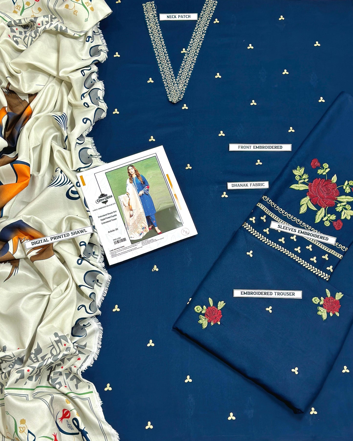 *BRAND NAME : URGE*_
CATEGORY : DHANAK 3PC Embroidered*