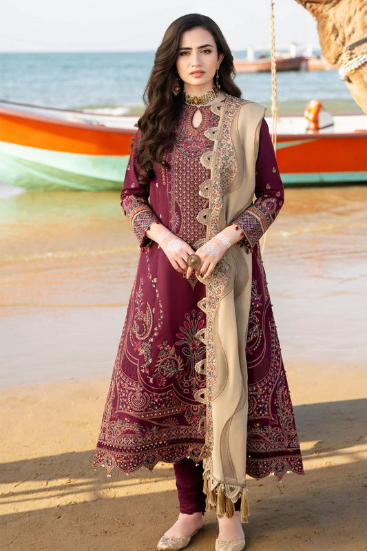 BRAND… .*JAZMIN*
Unstitch 

FABRIC
LAWN COTTON Suit With ORGANZA Dupatta