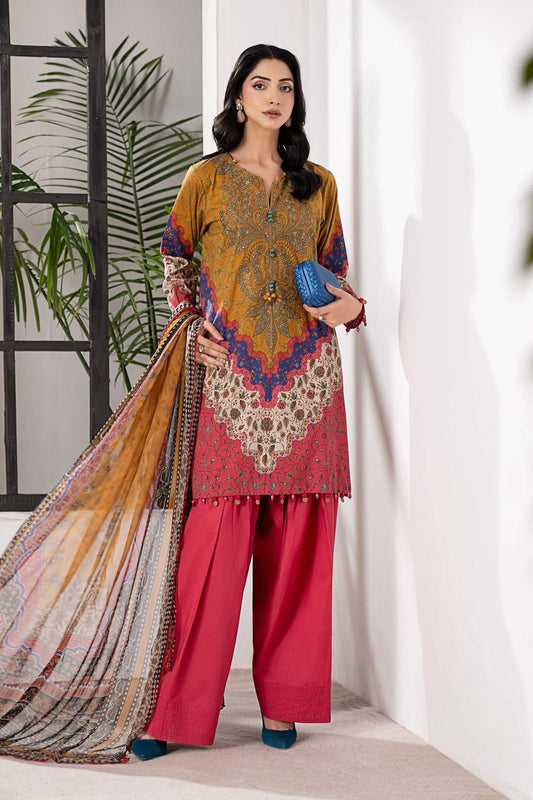 Lawn collection 2026
*Maria b  MOST DEMANDING EDITION*
*03PCS UNSTITCHED SUIT*
*FABRIC Digtal printed lawn90/88*