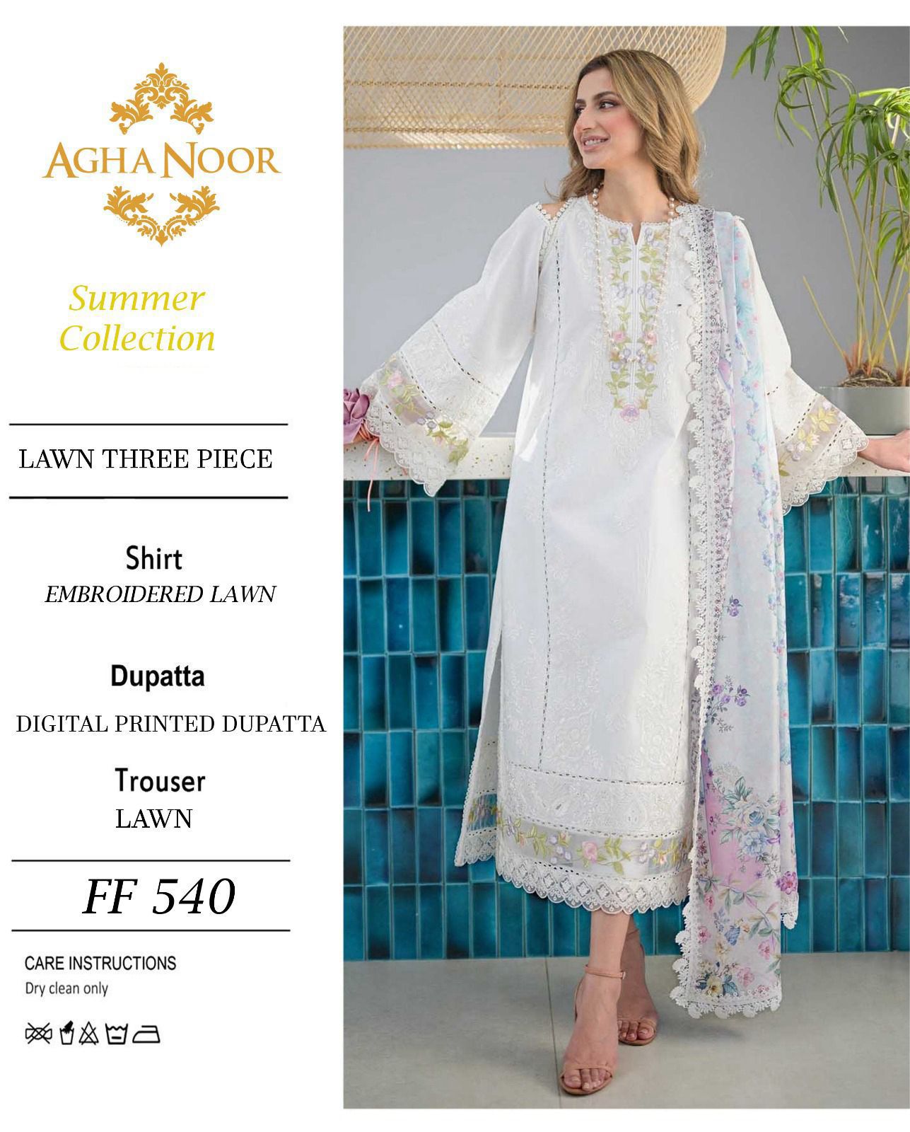 AGHA NOOR 540 *
*Stuff: Best Quality Pure Airjet lawn 90/70* guaranteed