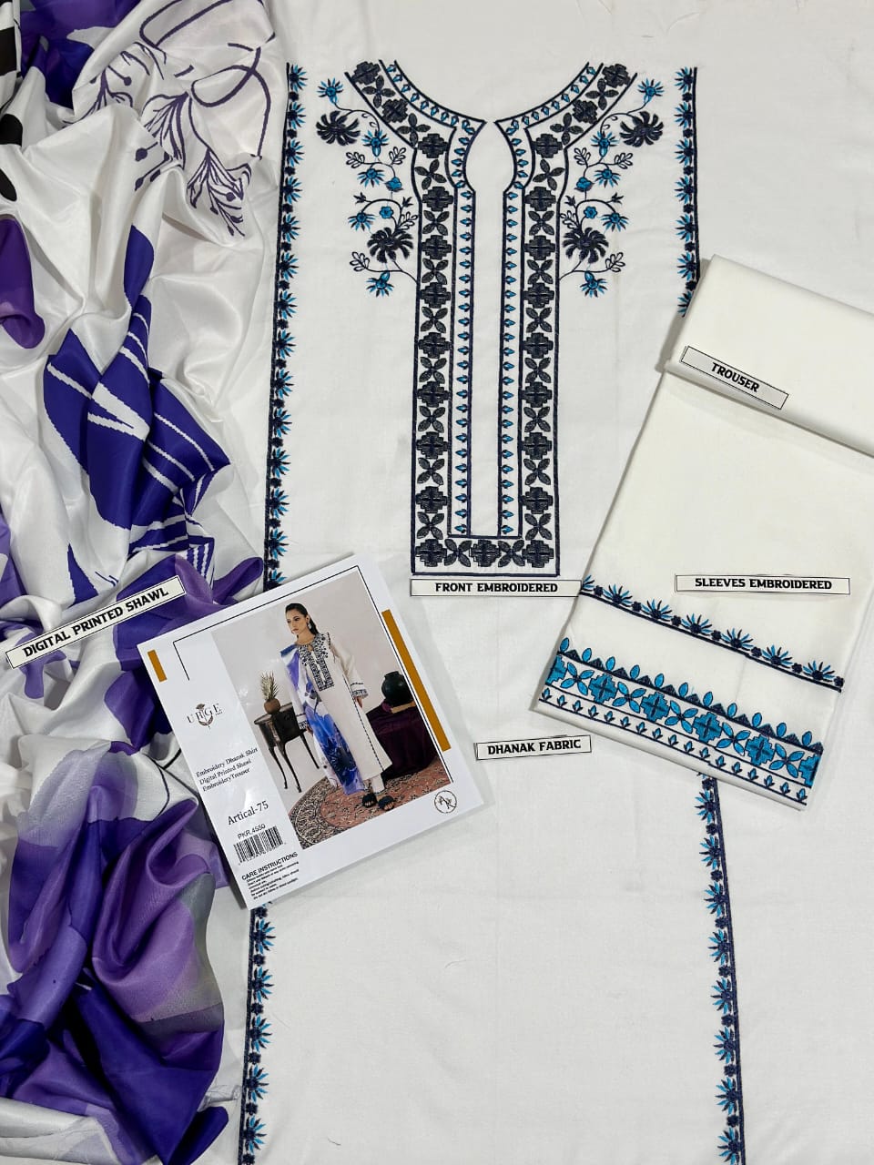 *BRAND NAME : URGE*_
CATEGORY : DHANAK 3PC Embroidered*