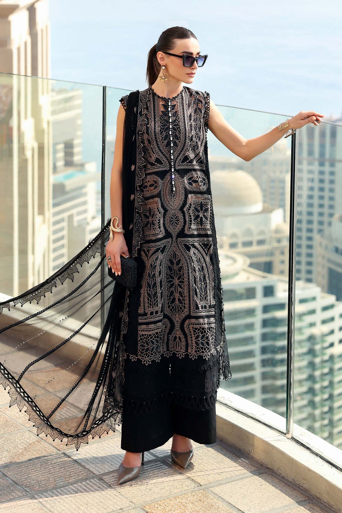 3 Piece Unstitched Embroidered