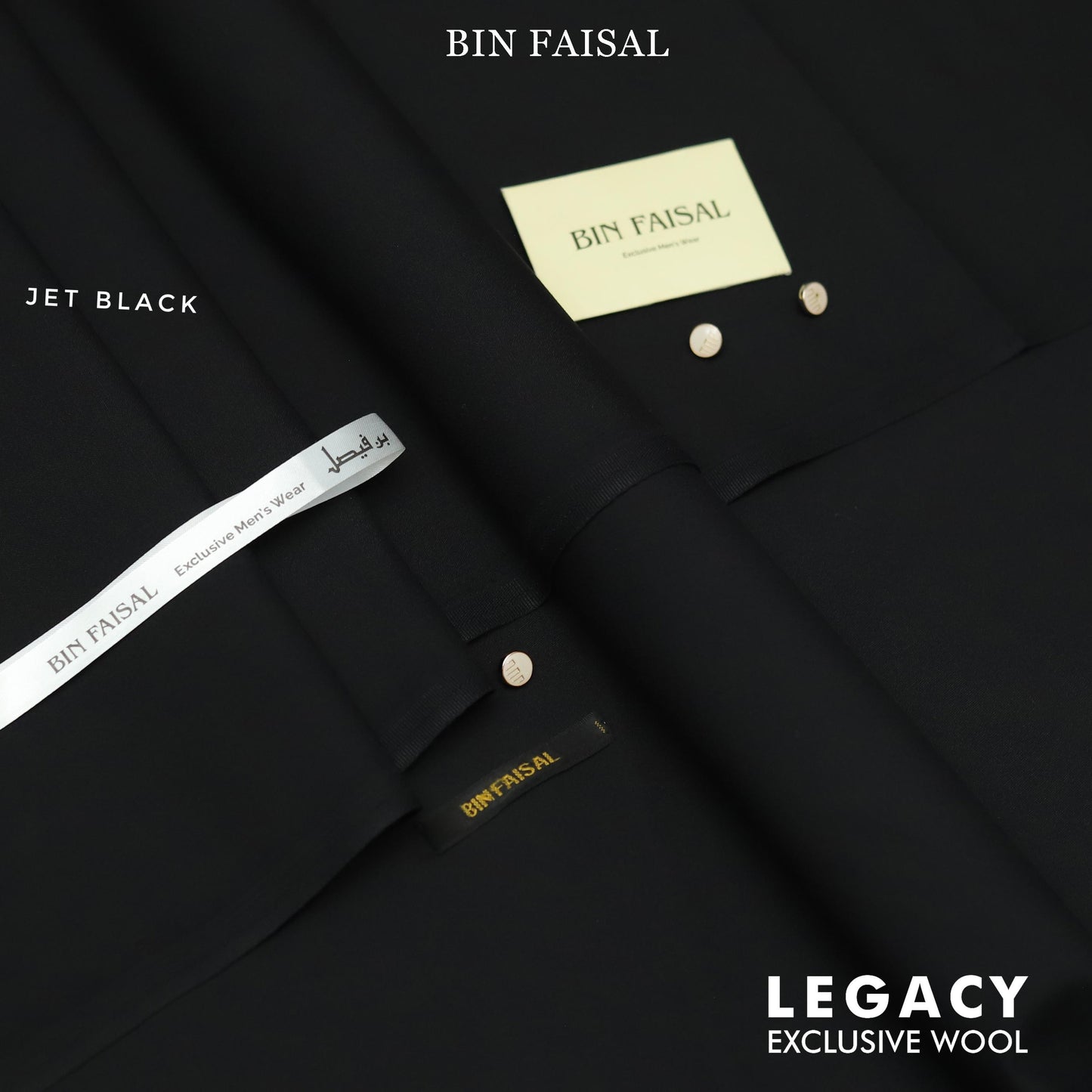 Bin Faisal legacy in premium fabric. Blending Merino wool for warmth & breathability