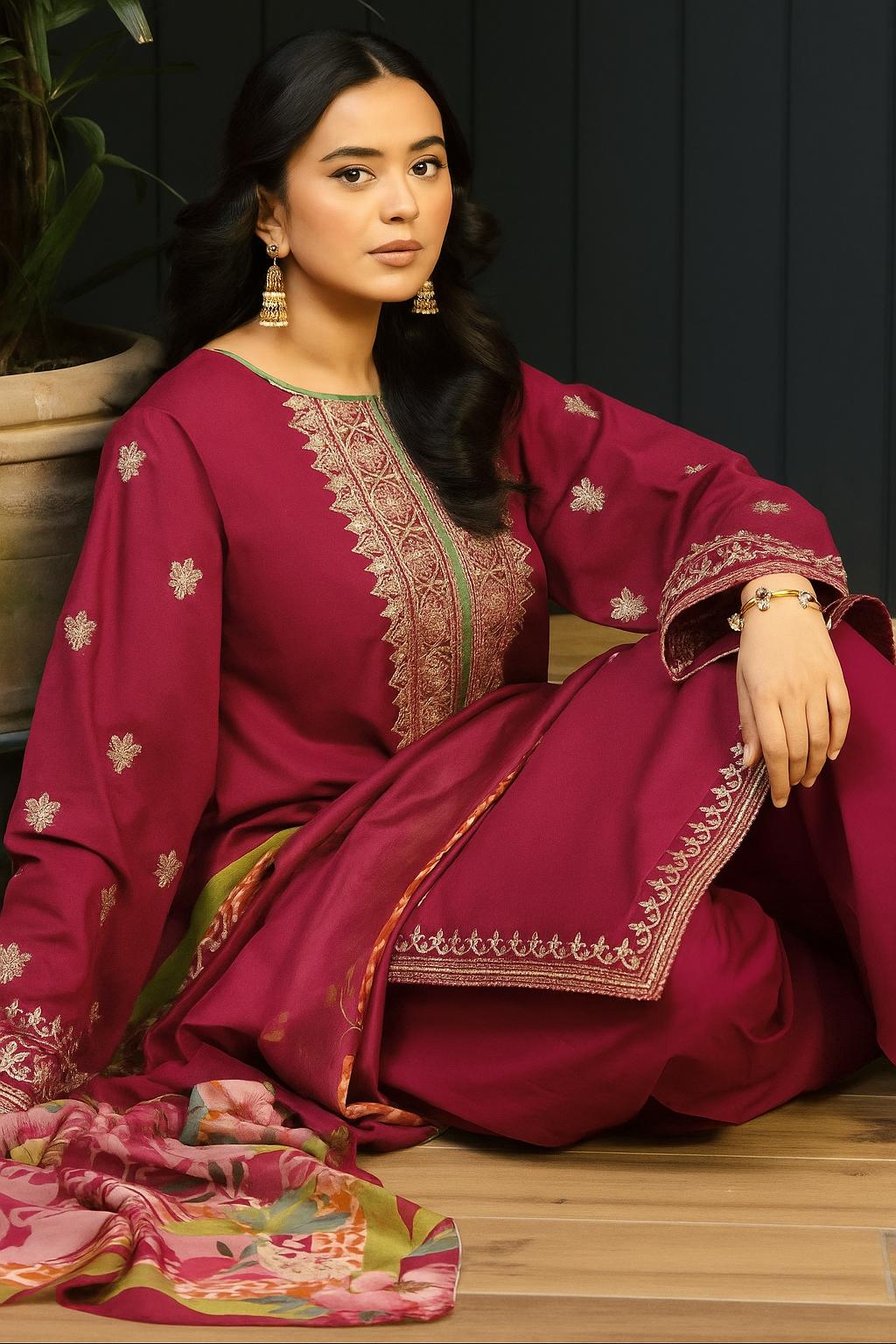 *BRAND NAME : URGE*_
CATEGORY : DHANAK 3PC Embroidered*