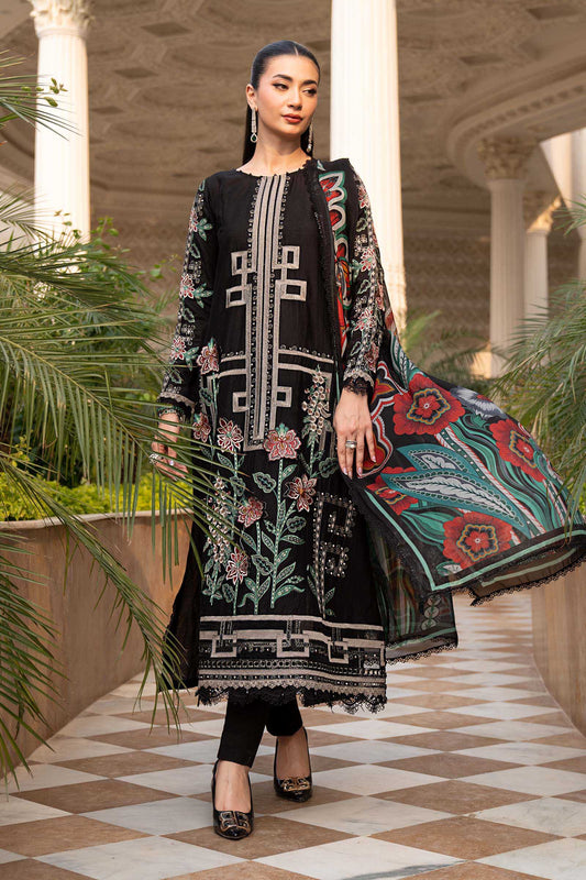 3 Piece Unstitched Embroidered