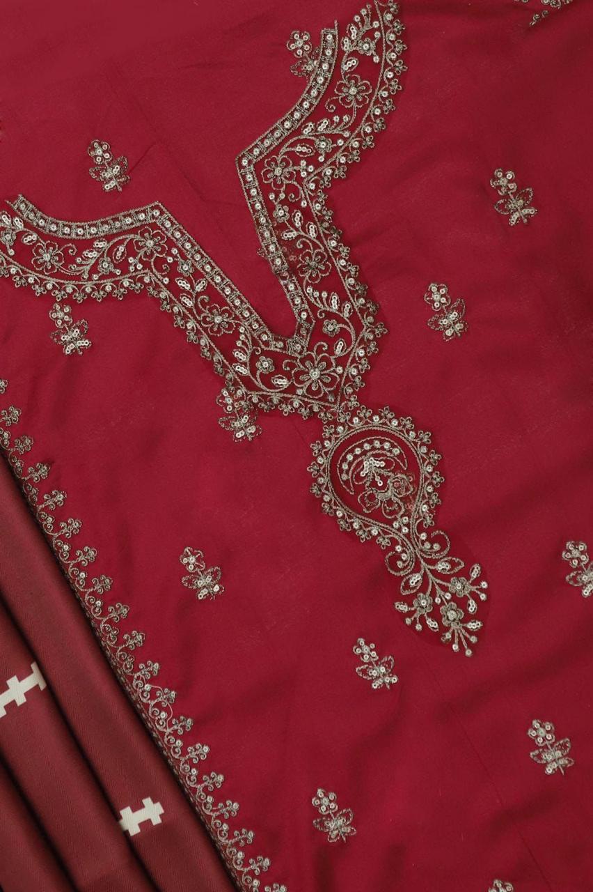 Maria-B Hit code in Dhanak fabric in premium quality