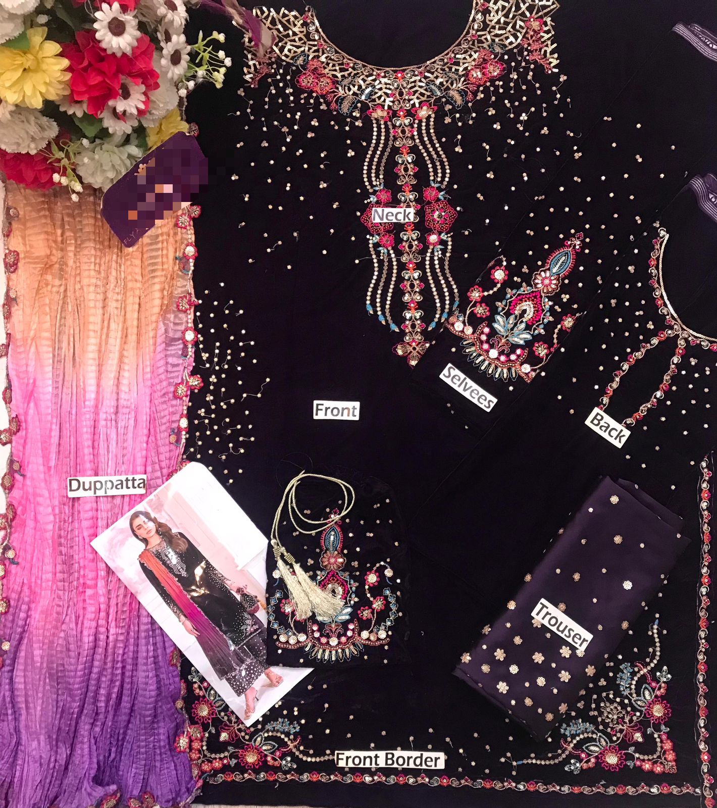 Baroque Luxury Velvet Article 

💯 Micro 9000 Velvet 

Suit Color: Dark Purple Color