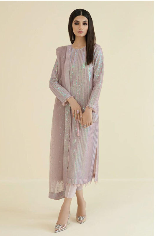 Luxury Party wear collection heavy sequins embroidery dress