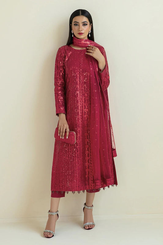 Luxury Party wear collection heavy sequins embroidery dress