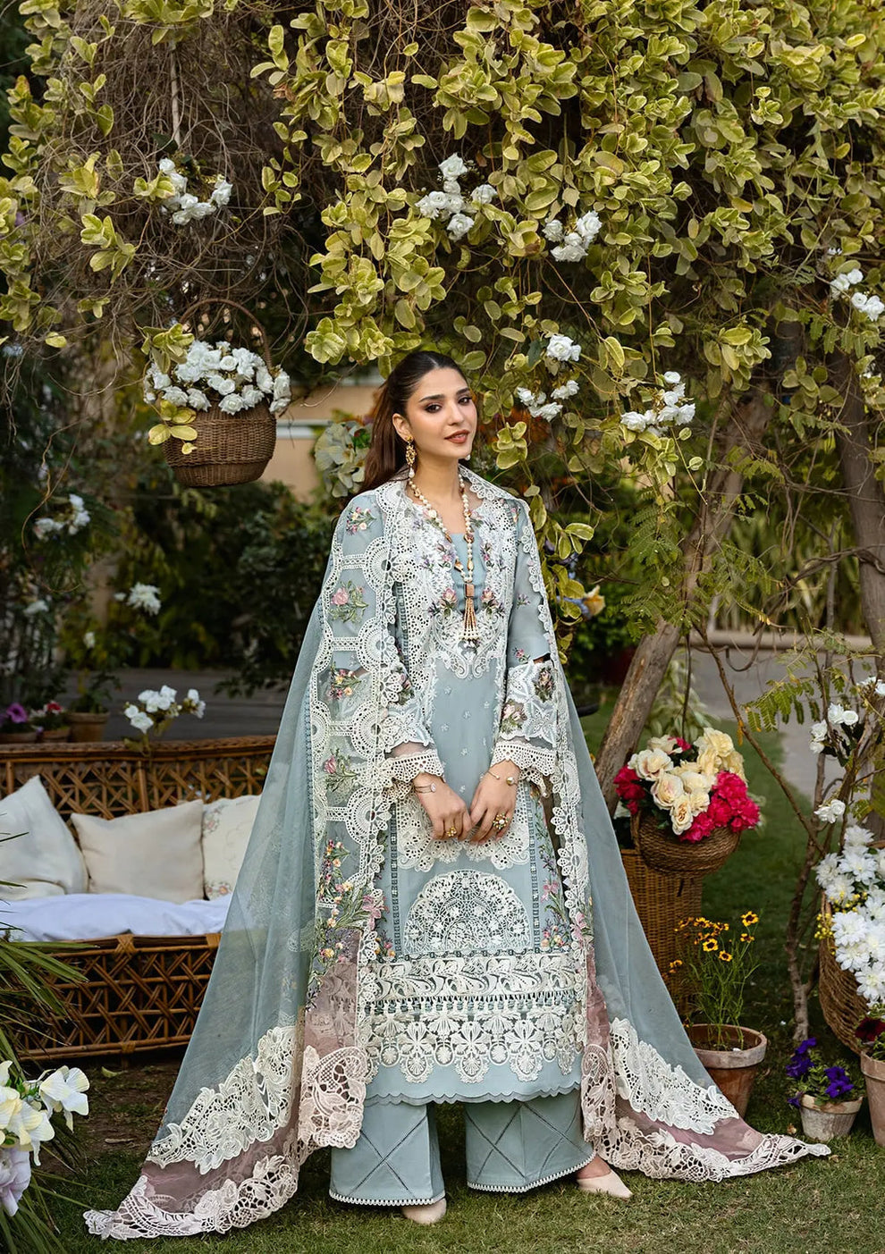 ELAF | SAMAA |UNSTITCHED LAWN 3PC